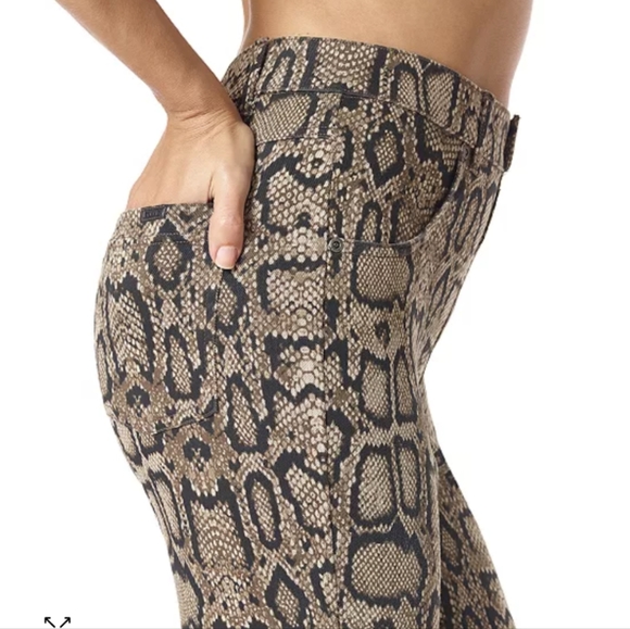 Hue leggings Brown python Size S ultra soft denim - Picture 10 of 10